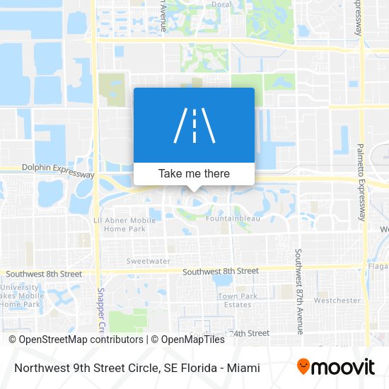 Mapa de Northwest 9th Street Circle