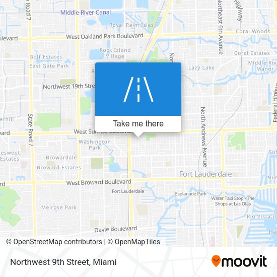 Mapa de Northwest 9th Street