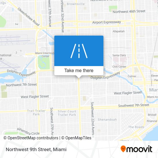 Mapa de Northwest 9th Street