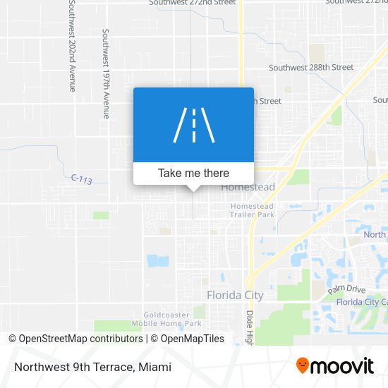 Mapa de Northwest 9th Terrace