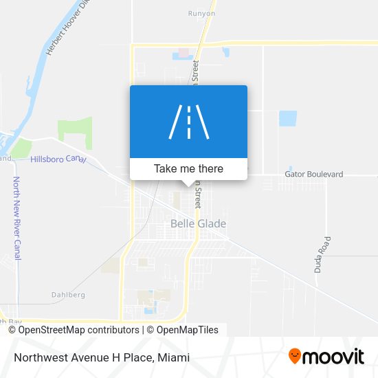 Northwest Avenue H Place map
