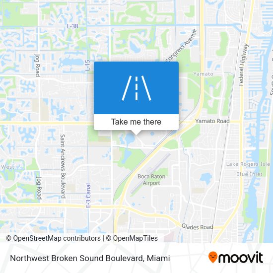 Mapa de Northwest Broken Sound Boulevard