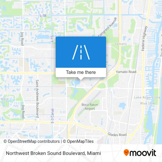Northwest Broken Sound Boulevard map
