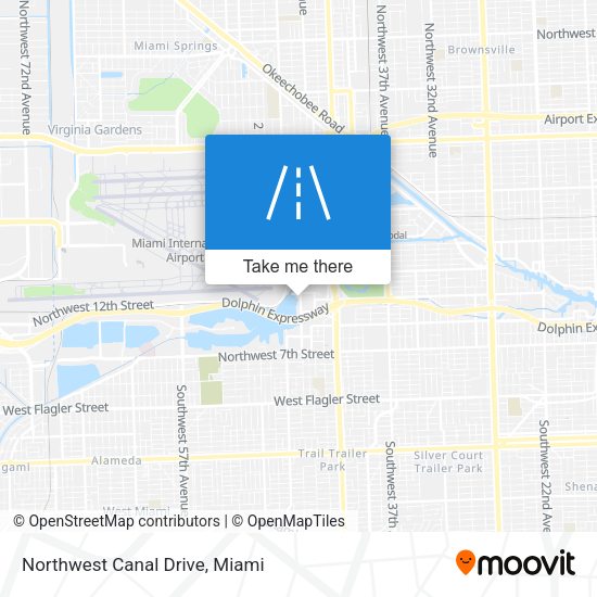 Northwest Canal Drive map
