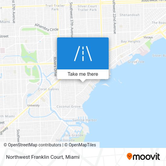 Northwest Franklin Court map