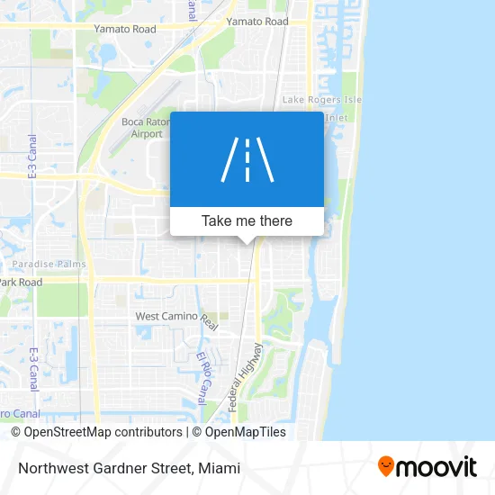 Northwest Gardner Street map