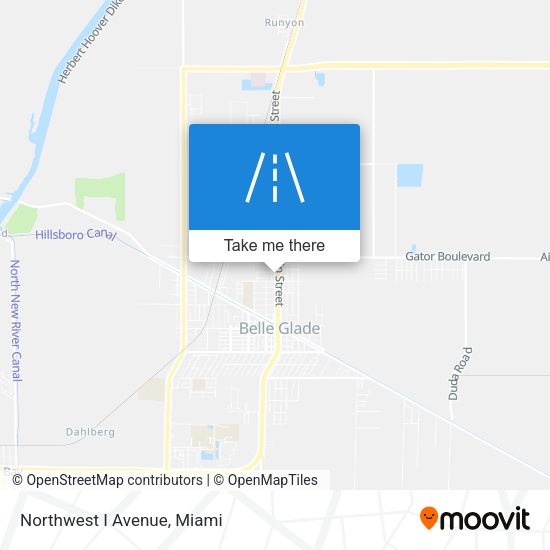 Mapa de Northwest I Avenue