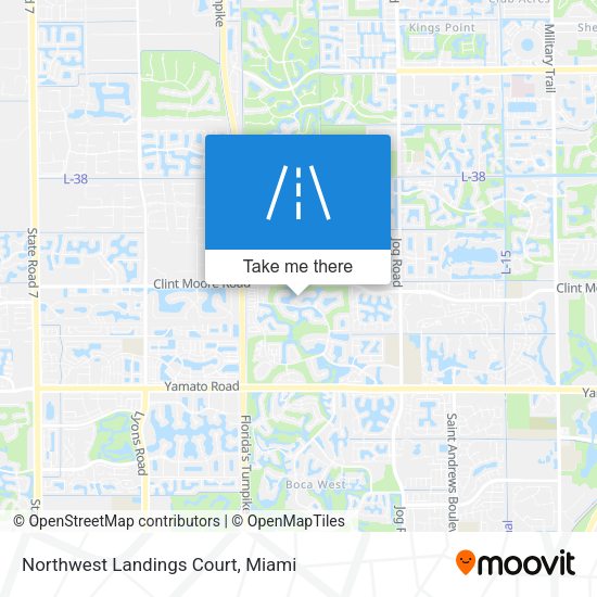 Northwest Landings Court map