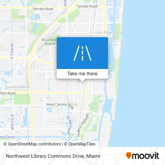 Northwest Library Commons Drive map