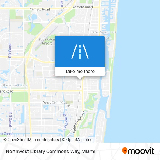 Northwest Library Commons Way map
