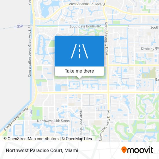 Northwest Paradise Court map