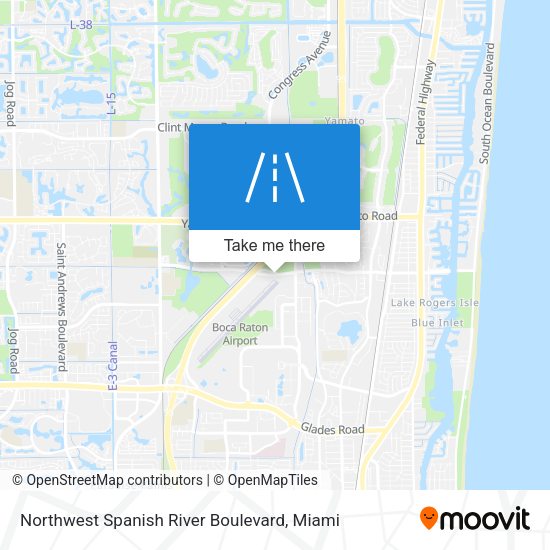 Mapa de Northwest Spanish River Boulevard