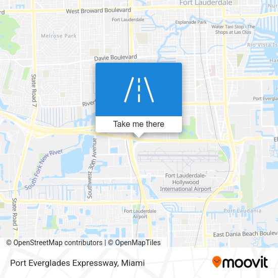 Mapa de Port Everglades Expressway