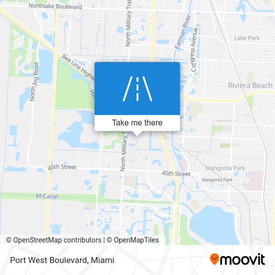 Mapa de Port West Boulevard
