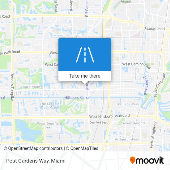 Mapa de Post Gardens Way