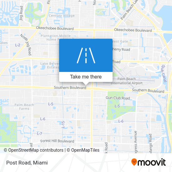 Mapa de Post Road