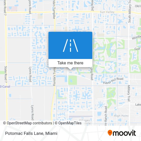 Mapa de Potomac Falls Lane