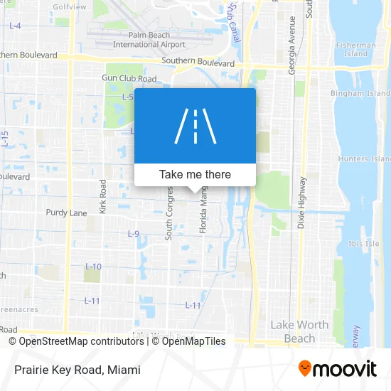 Prairie Key Road map