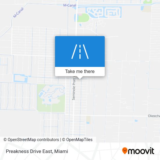 Preakness Drive East map