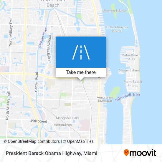 President Barack Obama Highway map