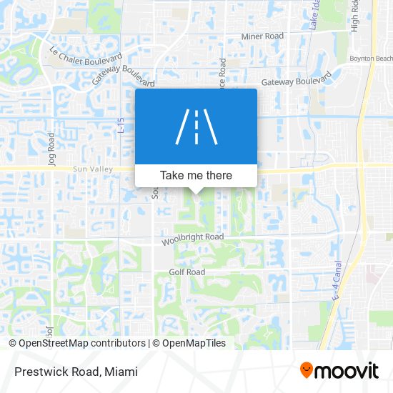 Prestwick Road map