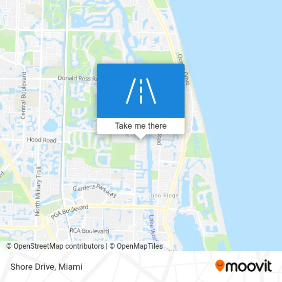 Shore Drive map
