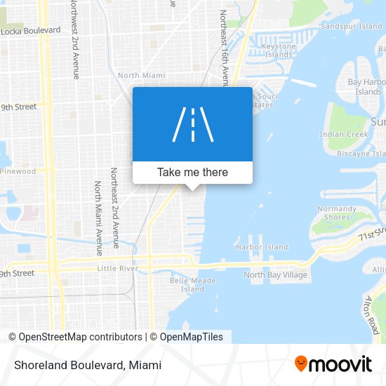 Mapa de Shoreland Boulevard