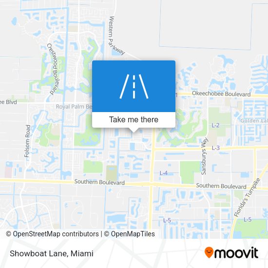 Mapa de Showboat Lane