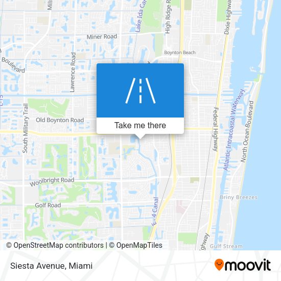 Mapa de Siesta Avenue