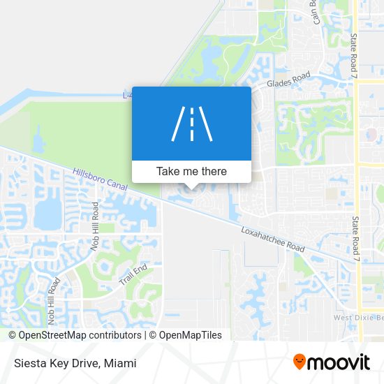 Mapa de Siesta Key Drive