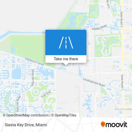Siesta Key Drive map