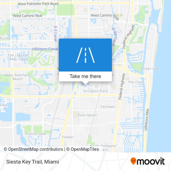 Mapa de Siesta Key Trail