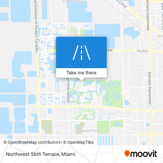 Northwest 56th Terrace map