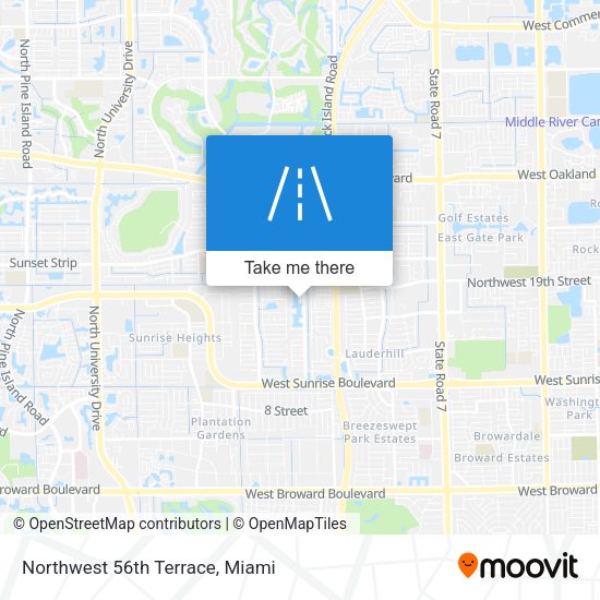 Northwest 56th Terrace map