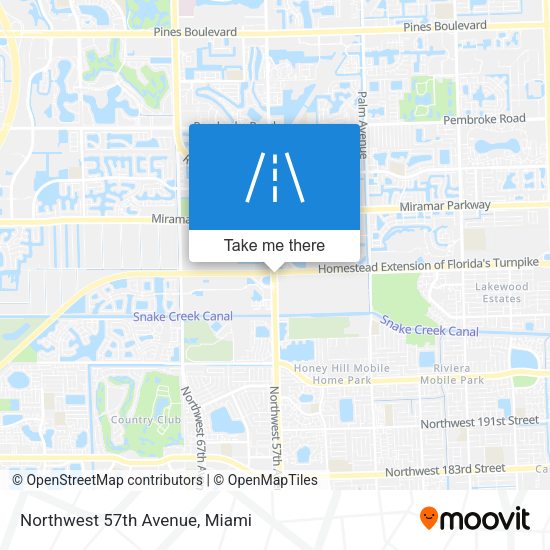 Northwest 57th Avenue map