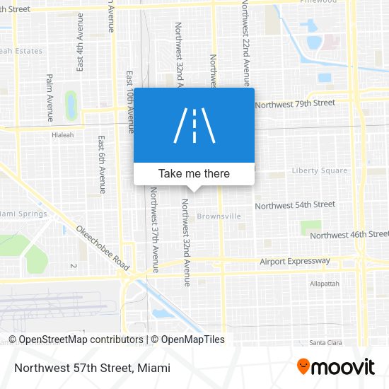 Mapa de Northwest 57th Street