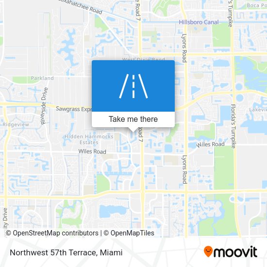 Northwest 57th Terrace map