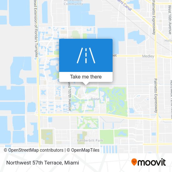 Northwest 57th Terrace map