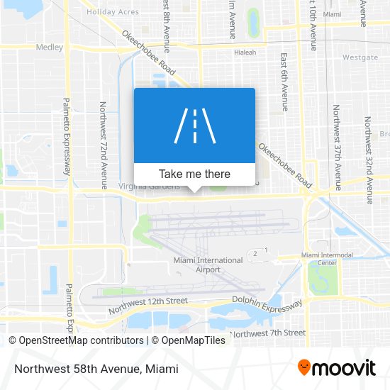 Northwest 58th Avenue map