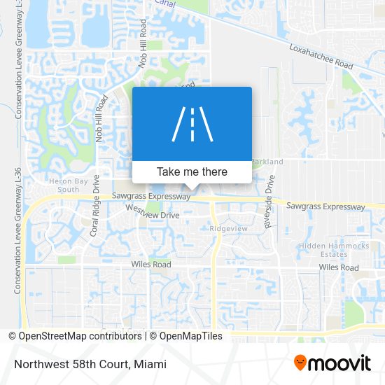 Northwest 58th Court map