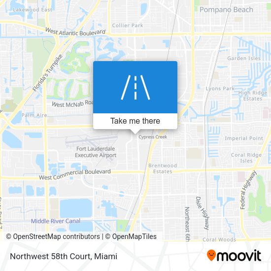 Northwest 58th Court map
