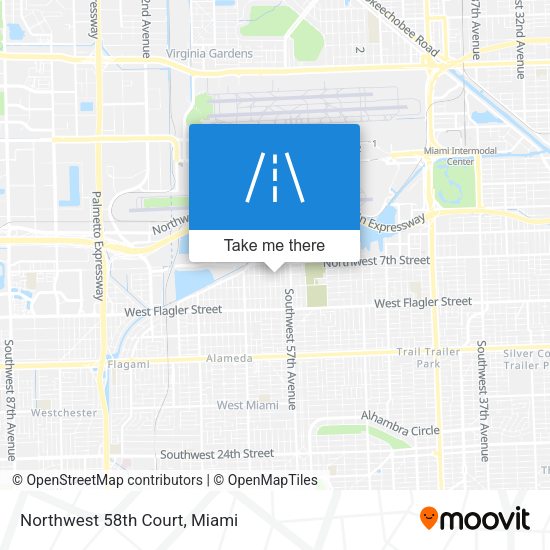Mapa de Northwest 58th Court