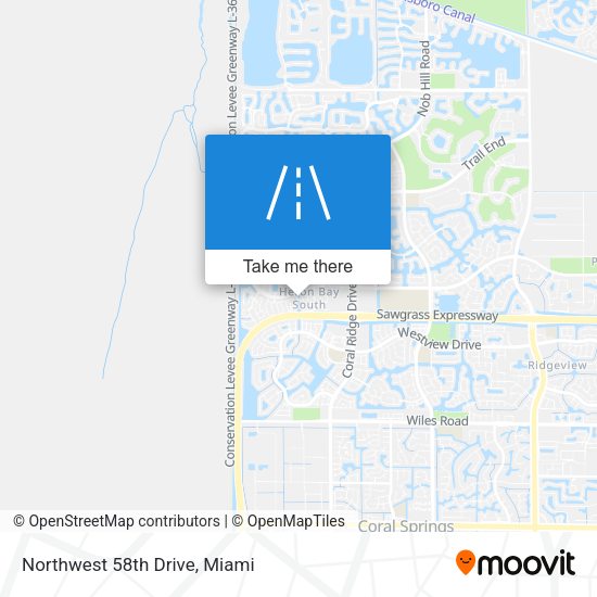Mapa de Northwest 58th Drive