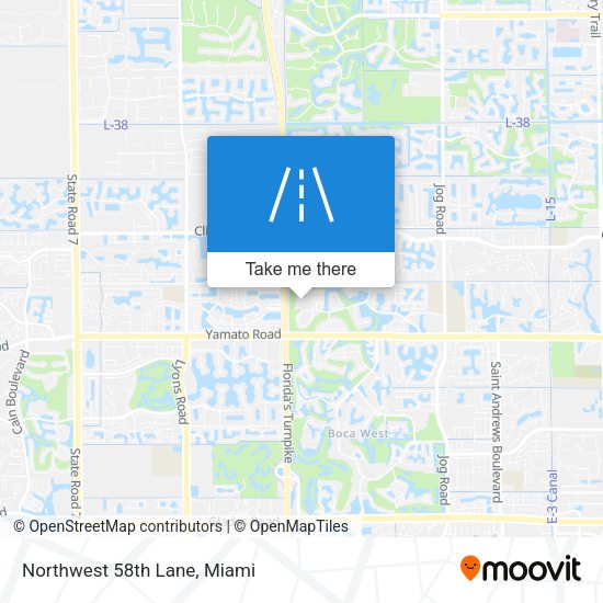 Northwest 58th Lane map