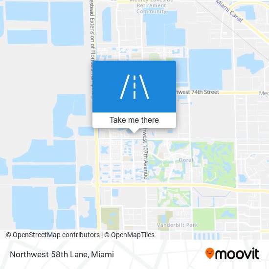 Northwest 58th Lane map