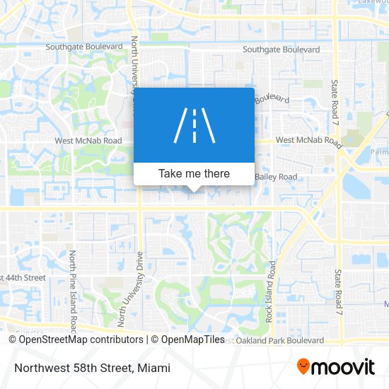 Mapa de Northwest 58th Street