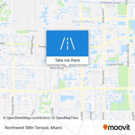 Northwest 58th Terrace map