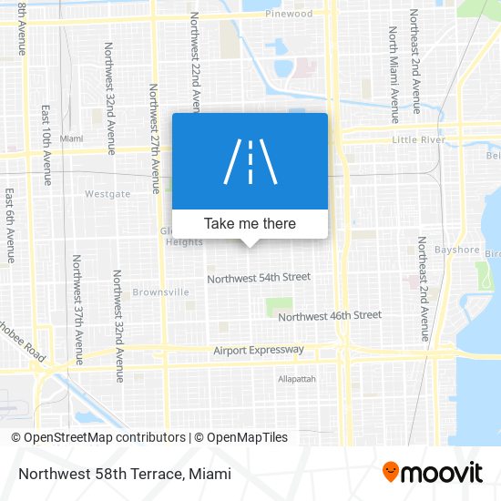 Mapa de Northwest 58th Terrace