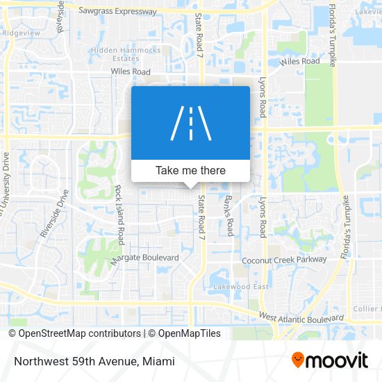 Mapa de Northwest 59th Avenue