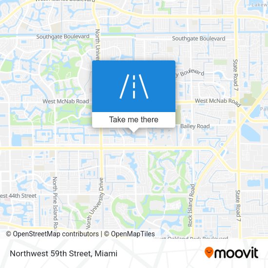 Northwest 59th Street map
